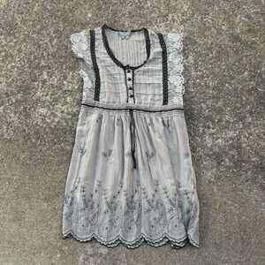 Green lacy gothic grunge tank top